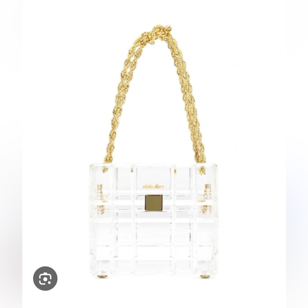 Cult Gaia Phaedra Clear Acrylic Box Bag
